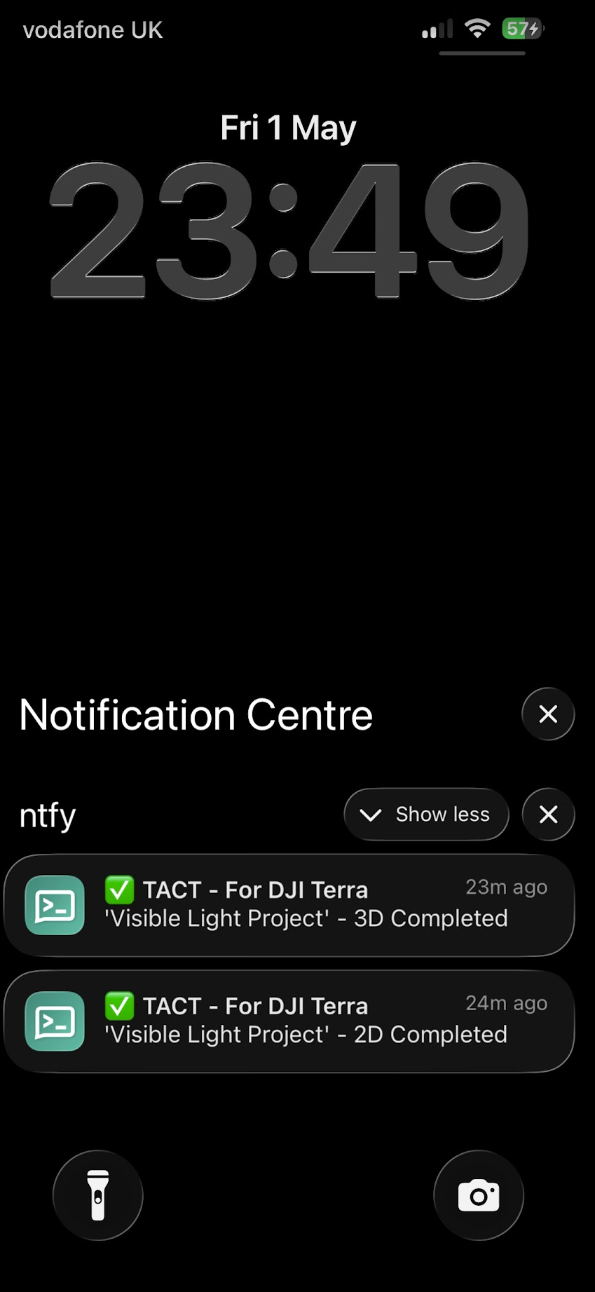 TACT mobile notification